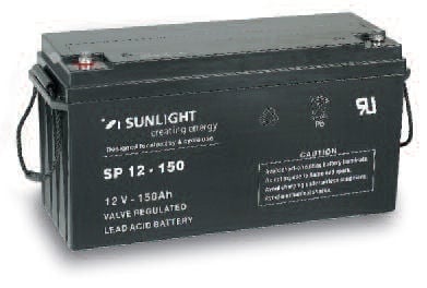 Акумулатор SUNLIGHT 12V 150AH SPA