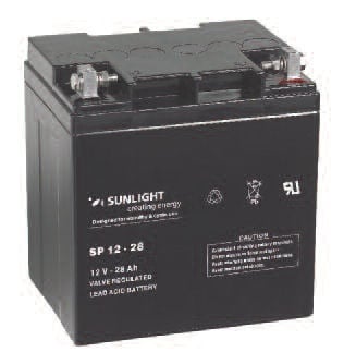 Акумулатор SUNLIGHT 12V 28AH SPA