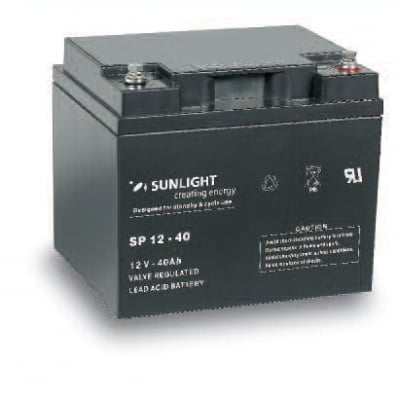 Акумулатор SUNLIGHT 12V 40AH SPA