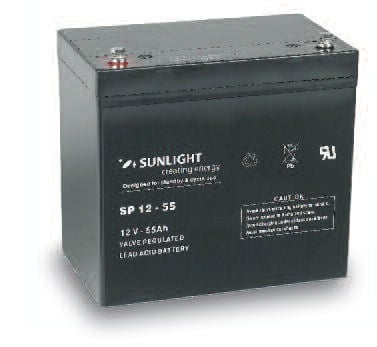 Акумулатор SUNLIGHT 12V 55AH SPA