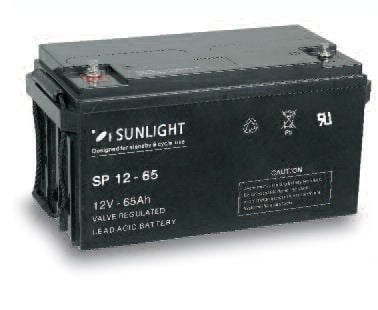 Акумулатор SUNLIGHT 12V 65AH SPA