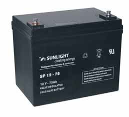 Акумулатор SUNLIGHT 12V 75AH SPA