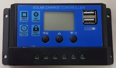 . . Контролер регулатор за соларни панели 12V-24V/ (20A) YJSS-20A с USB порт и LCD дисплей