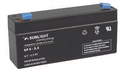 Акумулатор,  SUNLIGHT Тягова батерия 6V 3,2AH   SPA