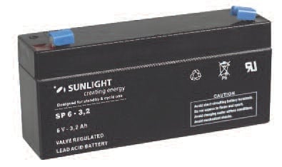 Акумулатор SUNLIGHT 6V 3,2AH SPA