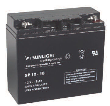 Акумулатор, SUNLIGHT Тягова батерия 12V 18AH SPA