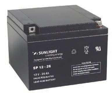 Акумулатор SUNLIGHT 12V 26AH  SPA