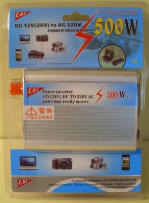 ИНВЕРТОР 2E 500W от 12/24V-220V  LBT