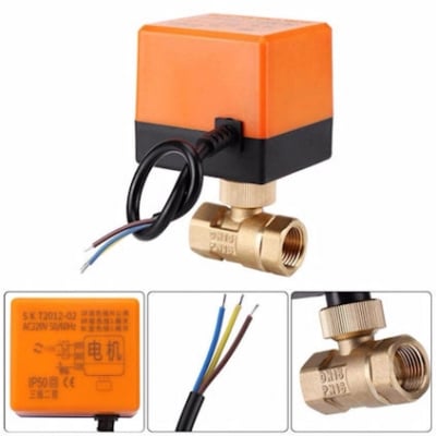 . . Ел. задвижка 2-пътна SK T2012-02 3/4"120° 220V