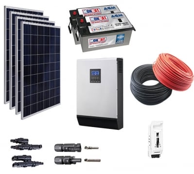 Готова фотоволтаична соларна система EMDE-Solar 220V / 5000W, Безакумулаторна система за обекти с налична външна мрежа