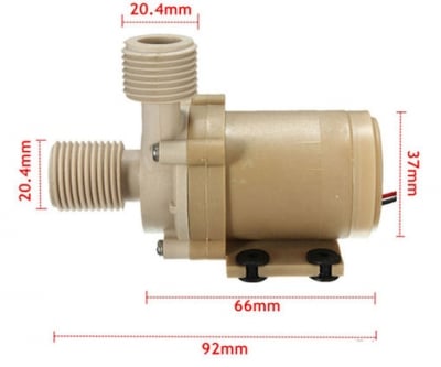 Помпа циркулационна WS246 DC 24V 6m , безчеткова моторна за гореща вода