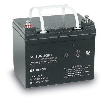 Акумулатор SUNLIGHT 12V 33AH SPA