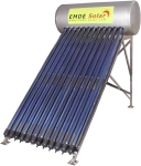 Слънчев колектор,  EMDE-Solar, Слънчев бойлер, MDSS470-58/1800-12-P -120л., Вакуумно-тръбен, под налягане, неръждаем, затворена система с водосъдържател