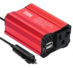 Инвертор . 200W от 12V/220V +2USB 5V/2.1A