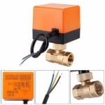 . . Ел. задвижка 2-пътна SK T2012-02 3/4"120° 220V