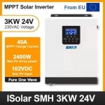 . . Хибриден соларен инвертор EASUN SMH-3kw/24v MPPT, Off Grid