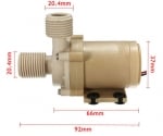 Помпа циркулационна WS246 DC 24V 6m , безчеткова моторна за гореща вода