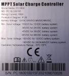 100A MPPT Контролер регулатор за соларни панели PC18-10015F (12/24/48V автоматично откриване)
