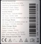 Високочестотен слънчев инвертор PV18-1012VPM, 1.0kW/12V